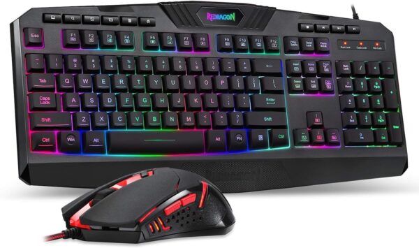 Redragon S101 Gaming Keyboard, M601 Mouse,